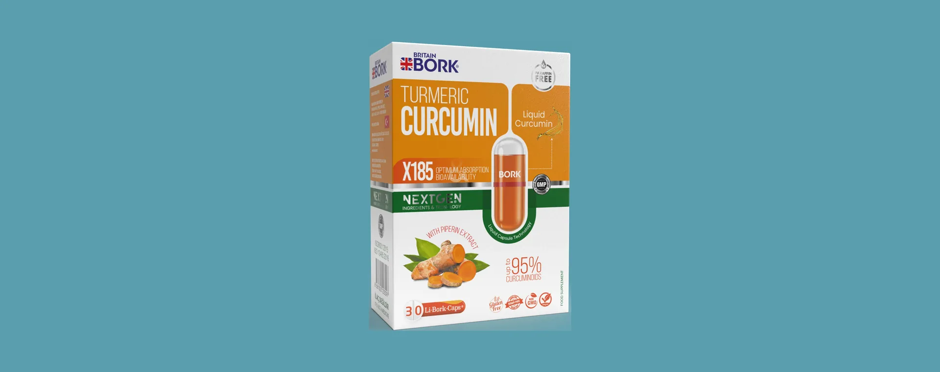 Britain Bork Turmeric Curcumin X185 — Britain Bork