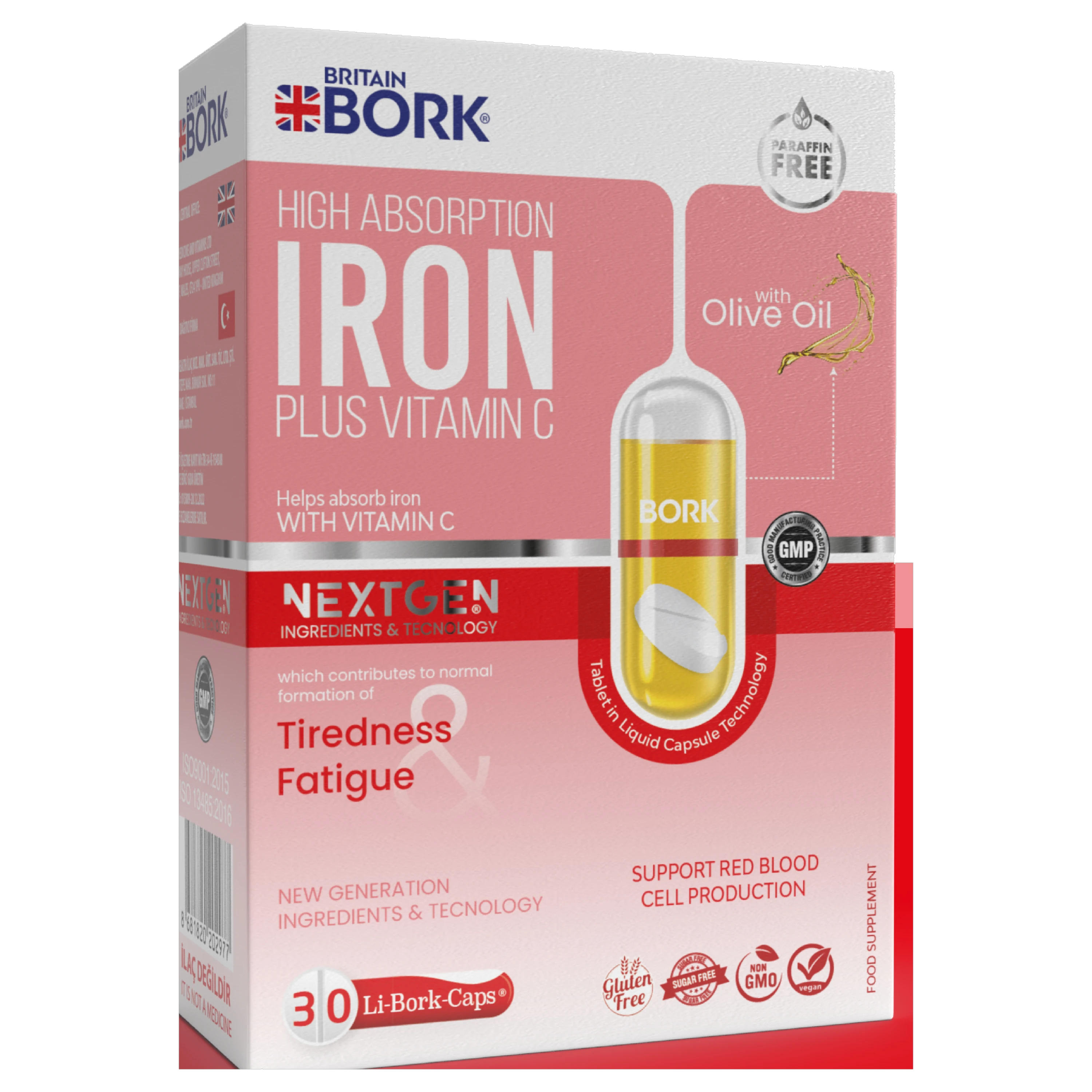 High Absorption Iron + Vitamin C Капсулы №30